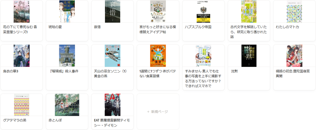 ８月の読書まとめ。読了本の表紙一覧。